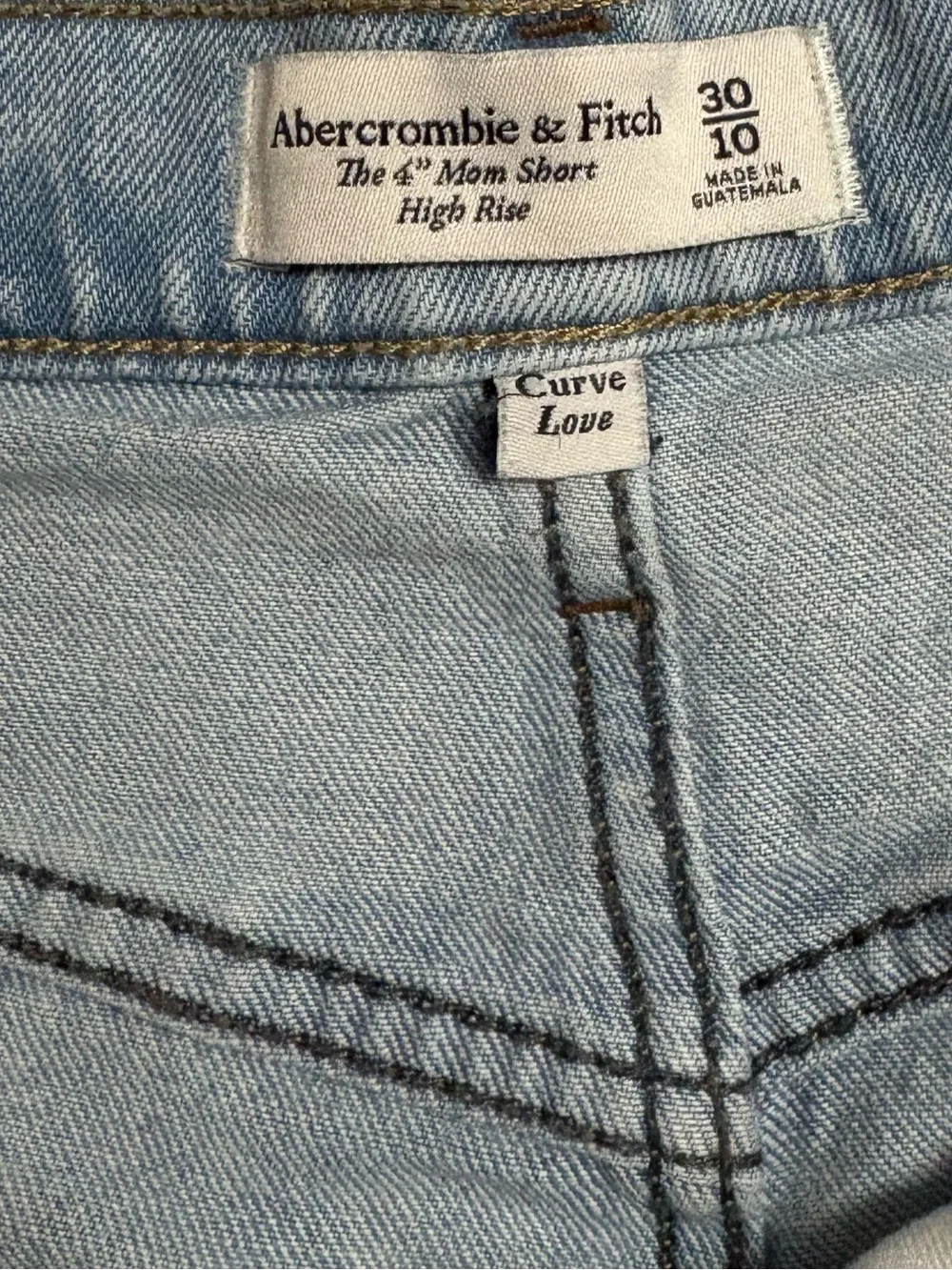 Abercrombie & Fitch Light Blue Denim Shorts - Picture 3 of 3